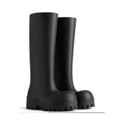 Stoere Rubberen Regenlaarzen Balenciaga , Black , Dames