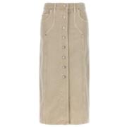 Beige Rokken Isabel Marant , Beige , Dames