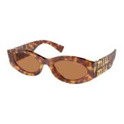 Havana/Bruine Zonnebril Miu Miu , Brown , Dames