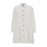 Shirt Dresses Ganni , White , Dames