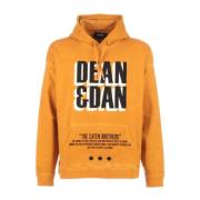 Heren Katoenen Hoodie Dsquared2 , Yellow , Heren