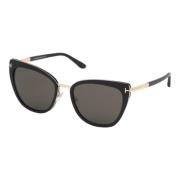 Zwart/Rook Zonnebril Simona FT 0717 Tom Ford , Black , Unisex