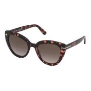 Izzi FT 0845 Sunglasses - Havana/Roviex Shaded Tom Ford , Brown , Dame...