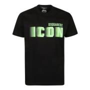 Icon Blur Cool Fit T-Shirt Dsquared2 , Black , Heren
