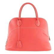 Pre-owned Leather handbags Hermès Vintage , Red , Dames