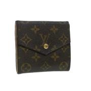 Pre-owned Coated canvas wallets Louis Vuitton Vintage , Brown , Dames