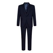 Single Breasted Suits Low Brand , Blue , Heren