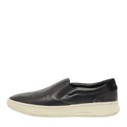 Pre-owned Leather sneakers Burberry Vintage , Black , Dames