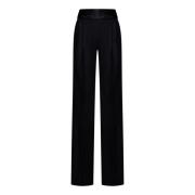 Straight Trousers Laquan Smith , Black , Dames