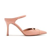 Roze leren puntige neus stiletto hakken Malone Souliers , Pink , Dames