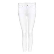 Klassieke Denim Jeans Opus , White , Dames