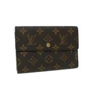 Pre-owned Coated canvas wallets Louis Vuitton Vintage , Brown , Dames