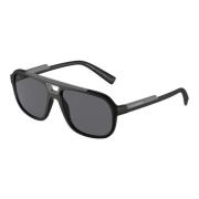 Matte Black/Grey Zonnebril DG 6179 Dolce & Gabbana , Black , Heren