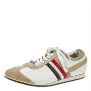 Pre-owned Leather sneakers Dolce & Gabbana Pre-owned , Beige , Dames