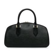 Pre-owned Leather handbags Louis Vuitton Vintage , Black , Dames