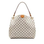 Pre-owned Leather louis-vuitton-bags Louis Vuitton Vintage , White , D...