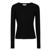 Long Sleeve Tops Loulou Studio , Black , Dames