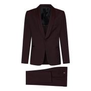 Single Breasted Suits Low Brand , Red , Heren