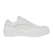 Witte Sneaker Stof Gomm Alexander McQueen , White , Dames