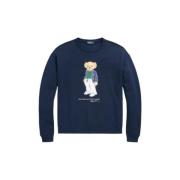 Casual Bear Sweatshirt Polo Ralph Lauren , Blue , Dames