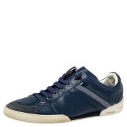 Pre-owned Leather sneakers Dior Vintage , Blue , Dames