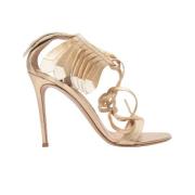 Pre-owned Canvas sandals Gianvito Rossi Pre-owned , Yellow , Dames