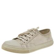 Pre-owned Leather sneakers Gucci Vintage , White , Dames