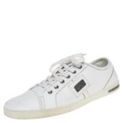 Pre-owned Leather sneakers Dolce & Gabbana Pre-owned , White , Dames