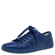 Pre-owned Leather sneakers Dolce & Gabbana Pre-owned , Blue , Dames