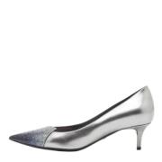 Pre-owned Leather heels Dior Vintage , Gray , Dames