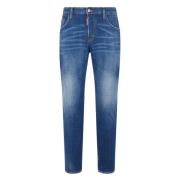Indigo Slim-fit Denim Jeans Dsquared2 , Blue , Heren