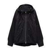 Zwarte Hooded Windjack Lanvin , Black , Heren