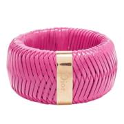 Pre-owned Leather dior-jewelry Dior Vintage , Pink , Dames
