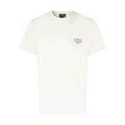 Raymond Blanc T-Shirt Wit/Blauw A.p.c. , White , Heren