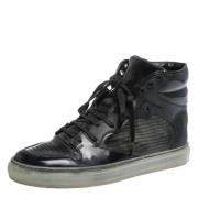 Pre-owned Leather sneakers Balenciaga Vintage , Black , Dames