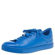 Pre-owned Leather sneakers Burberry Vintage , Blue , Dames