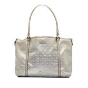 Pre-owned Leather totes Gucci Vintage , Gray , Dames