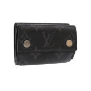 Pre-owned Coated canvas wallets Louis Vuitton Vintage , Black , Dames