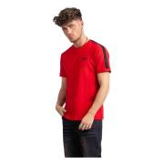 Rood Tape Logo T-Shirt Heren Emporio Armani , Red , Heren