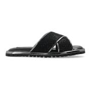 Flat Sandals Dolce & Gabbana , Black , Heren