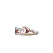 Witte Roze Paris Sneakers Leer Suède Philippe Model , White , Dames