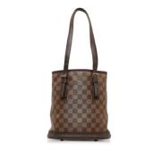 Pre-owned Leather shoulder-bags Louis Vuitton Vintage , Brown , Dames