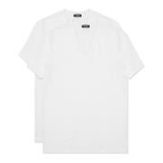 Effen 2 Pack Logo T-shirt Dsquared2 , White , Heren