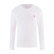 Basis Stretch Longsleeve T-Shirt Guess , White , Heren