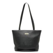 Pre-owned Leather totes Burberry Vintage , Black , Dames