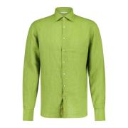Linnen Casual Shirt voor Mannen Stenströms , Green , Heren