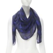 Pre-owned Silk scarves Alexander McQueen Pre-owned , Blue , Dames