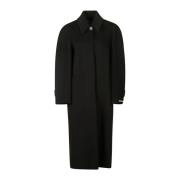 Single-Breasted Coats Sportmax , Black , Dames