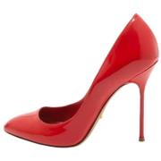 Pre-owned Leather heels Sergio Rossi Pre-owned , Red , Dames