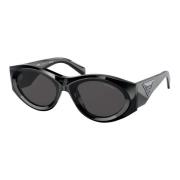 Black/Dark Grey Sunglasses Prada , Black , Dames